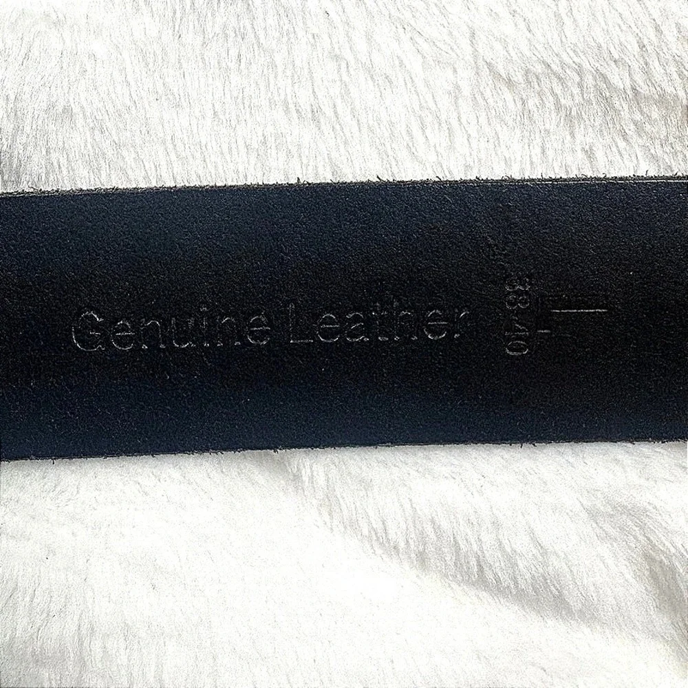 Timberland‎ Black Genuine Leather Belt Men 38/40  Rugged Dependable Work *READ*